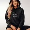 Love Letters Hoodie in Black