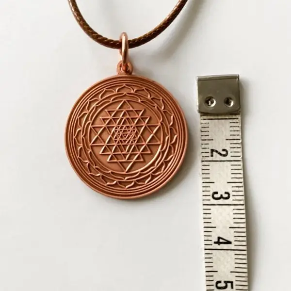 Mystical Copper Yantra Necklace with Customizable Length