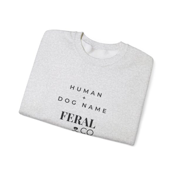 Custom Human + Dog Name Printed Sweatshirt