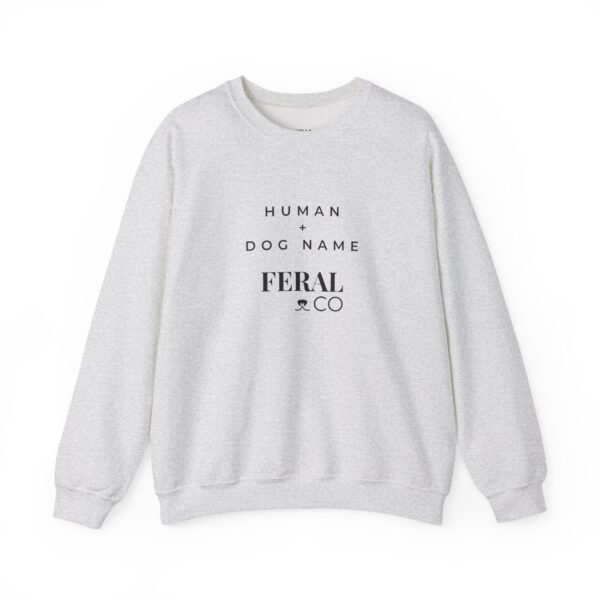 Custom Human + Dog Name Printed Sweatshirt