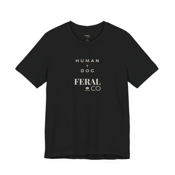 Human + Dog Graphic Cotton Jersey T-Shirt