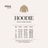 Size Chart Hoodie