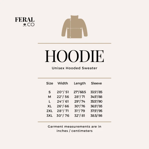 Size Chart Hoodie