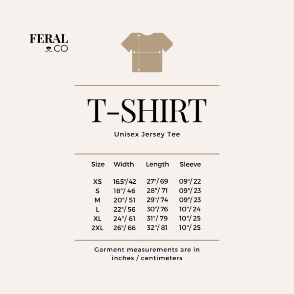 Size Chart T-shirt